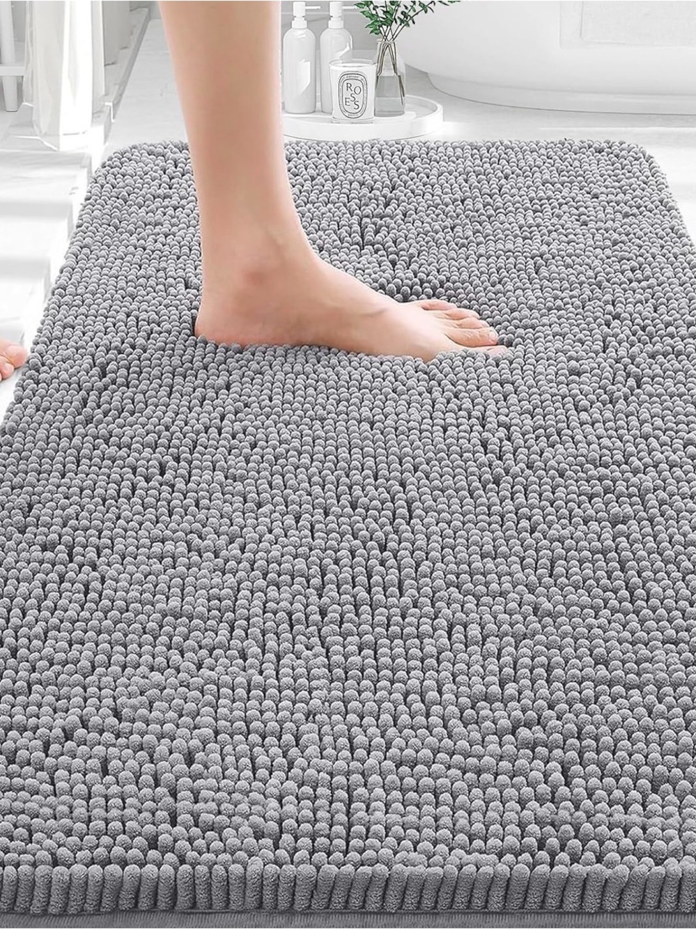 Extra Soft Non-Slip Absorbent Chenille Rug